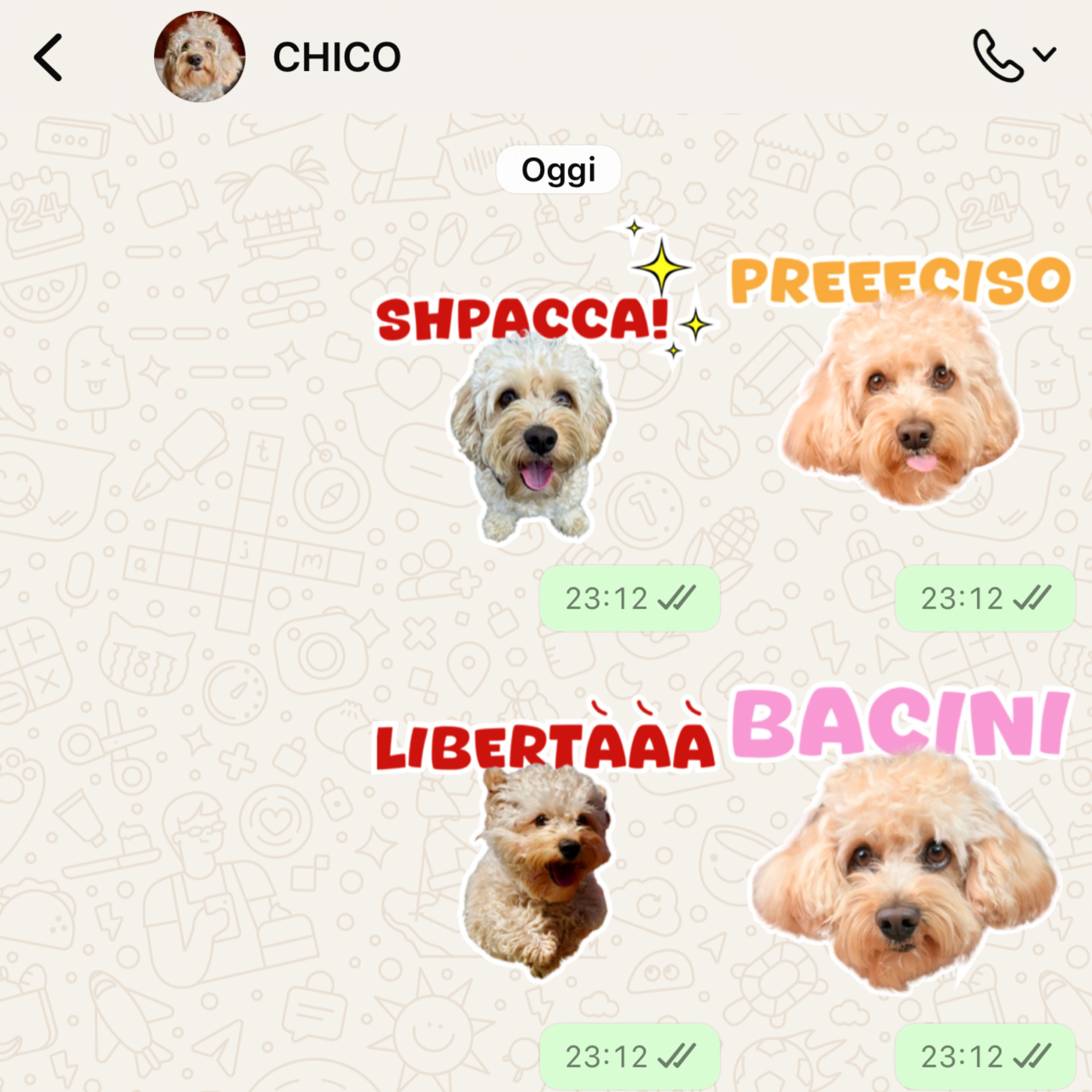 Stickers Whatsapp - Edizione Chicobolario