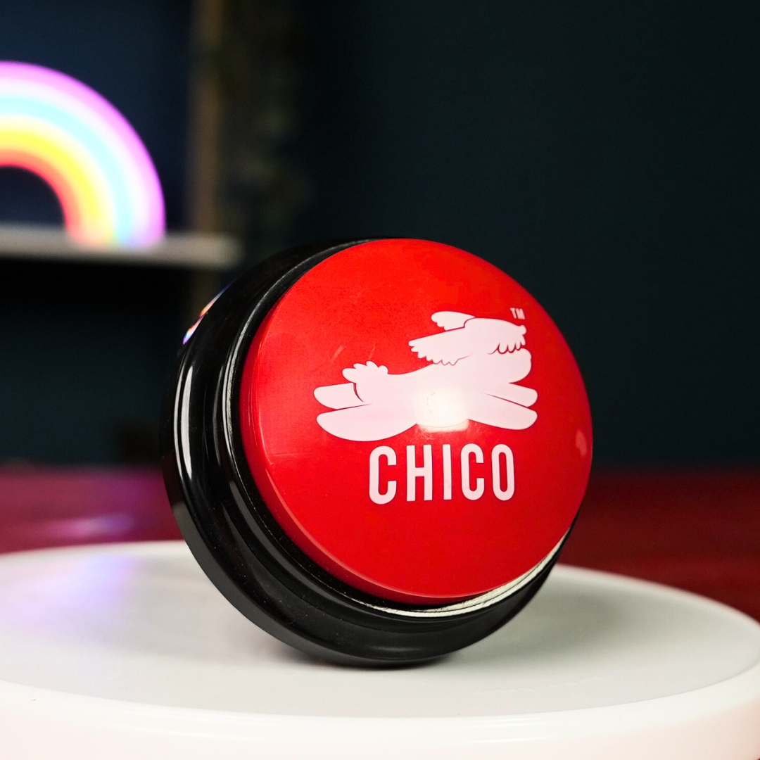 Pulsante parlante Chico - Rosso