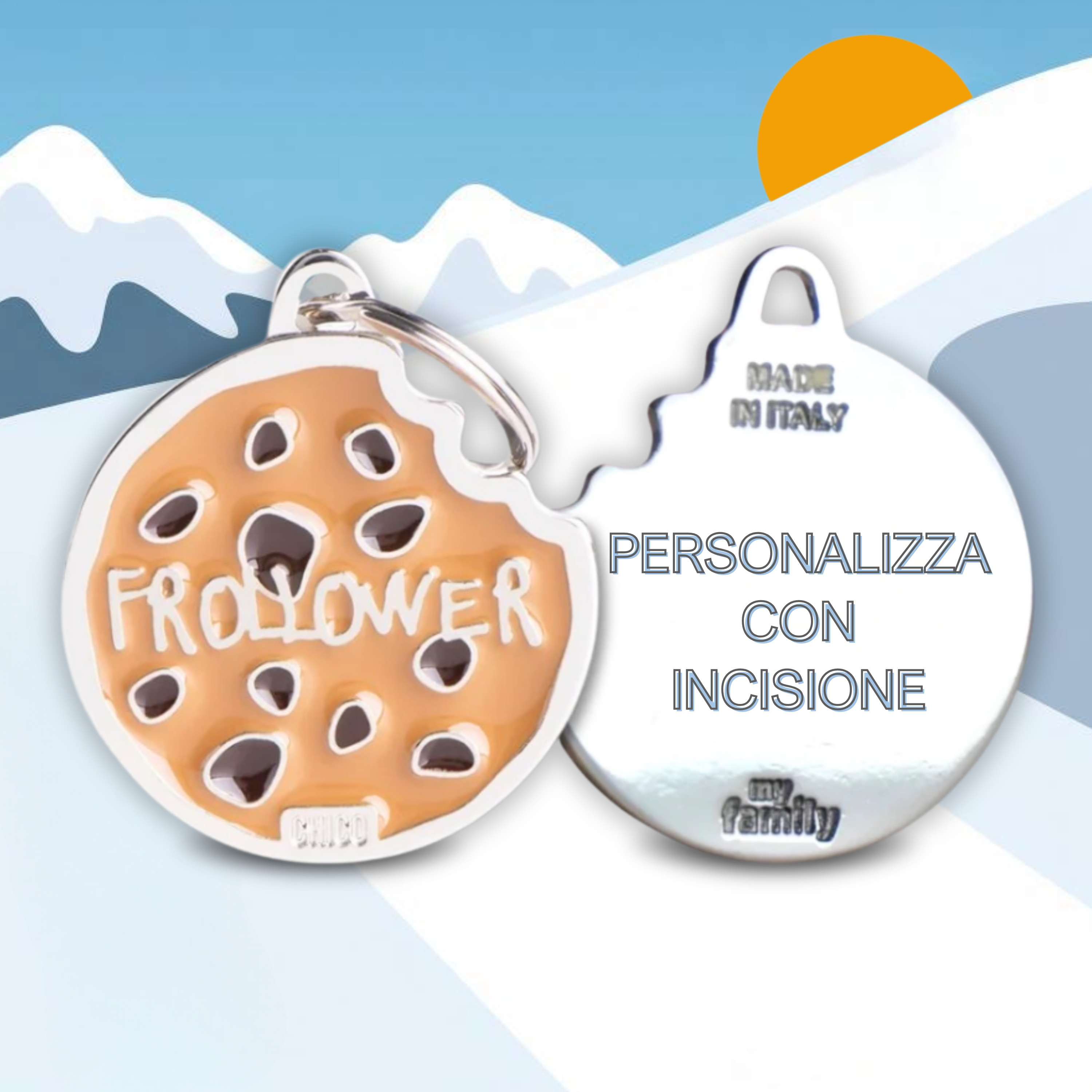 Medaglietta Chico con incisione personalizzata - Frollower