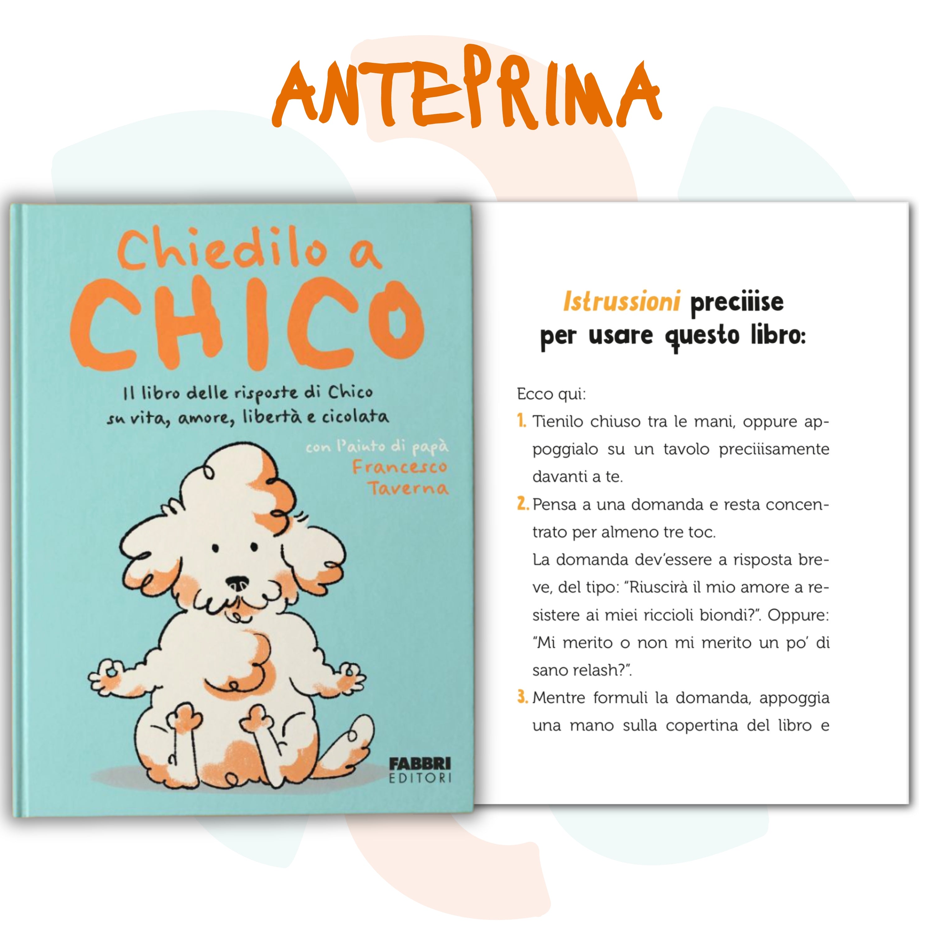 Set 3 Libri: Chico Missione Amore + Chiedilo a Chico + A tutto Chico + Block Notes Omaggio