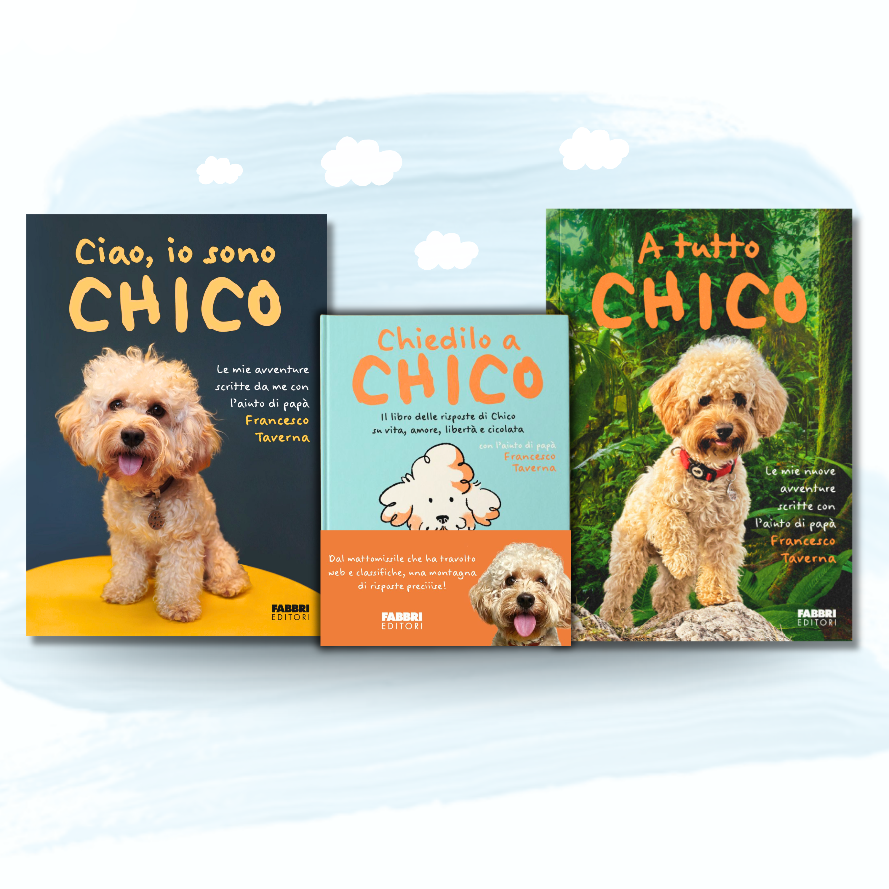 Set 3 Libri: Chiedilo a Chico + A tutto Chico + Ciao, io sono Chico + Spedizione Gratuita
