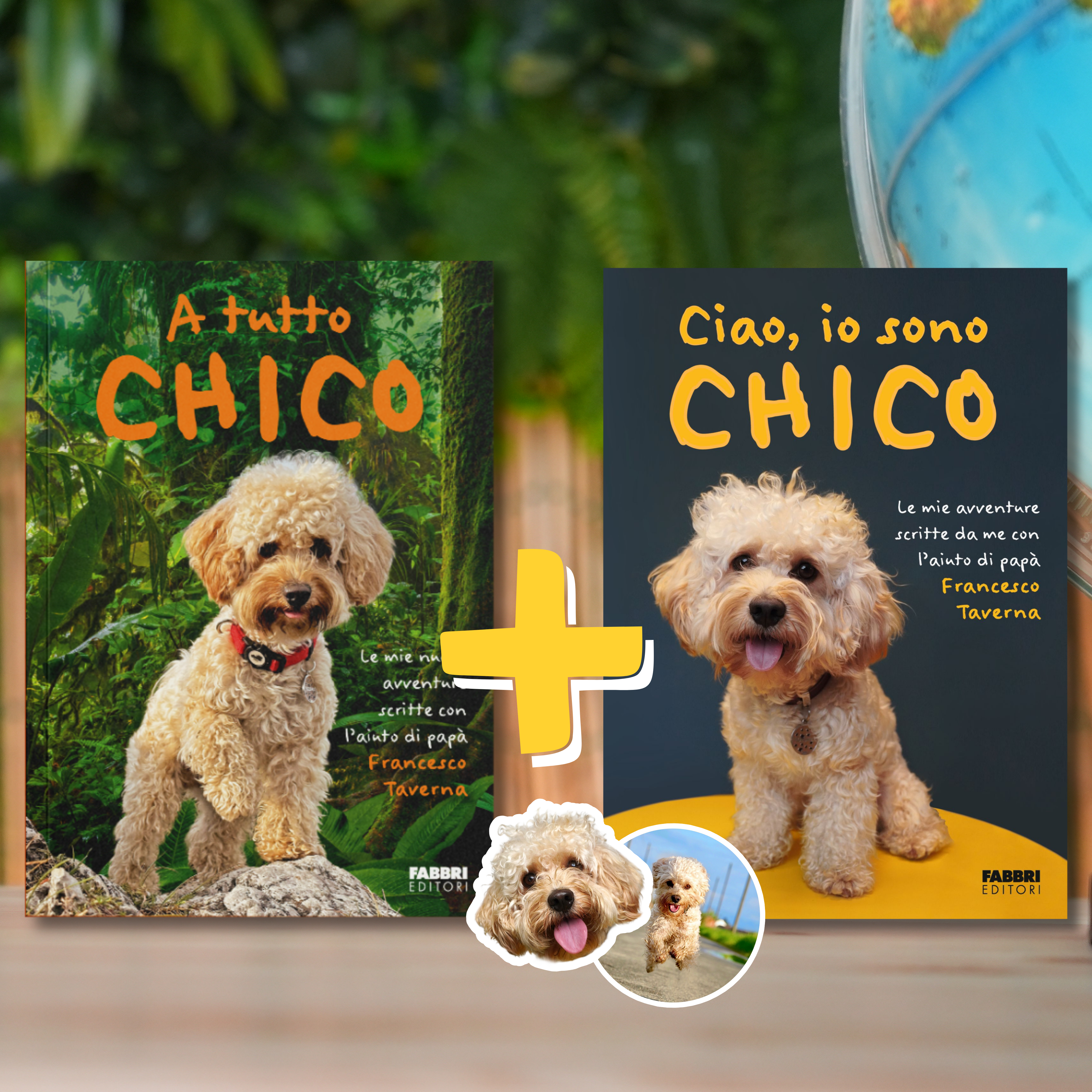 Bundle libri "A tutto Chico" e "Ciao, io sono Chico" + Adesivi omaggio