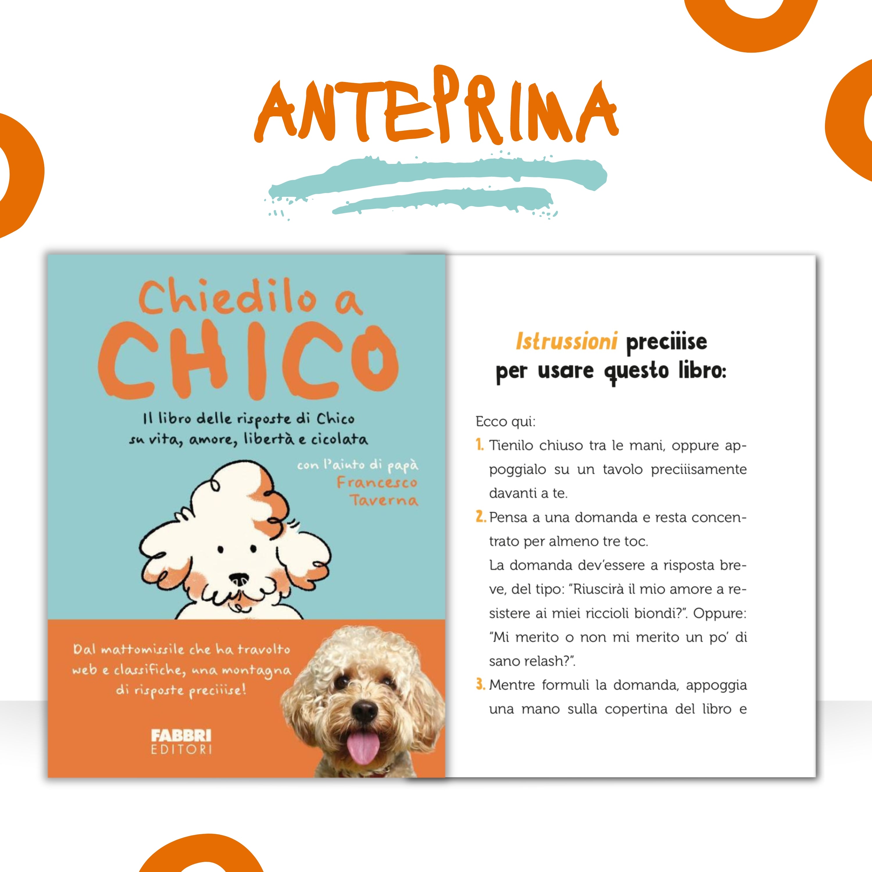 Set 3 Libri Autografati: Chiedilo a Chico + A tutto Chico + Ciao, io sono Chico + Spedizione Gratuita