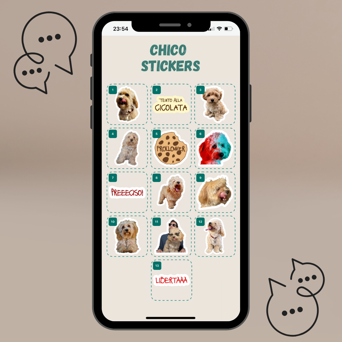 Stickers Whatsapp Chico - edizione 2023